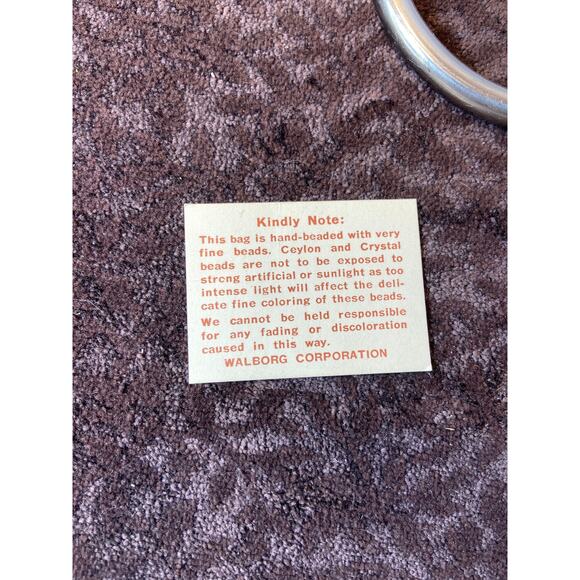 Walborg hand made beaded bag-vintage - Picture 9 of 11